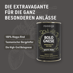 Dose Bolognese Wagyu Nero aus der Manufaktur Edition vor dunkelgrauem Hintergrund